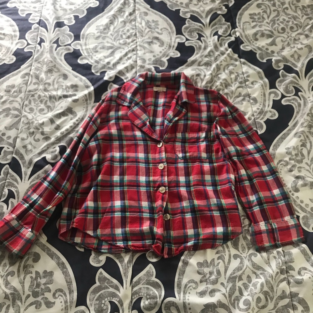 Flannel casual top